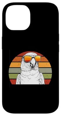Parrot With Sunglasses Retro Sunset Wildlife Nature Pet Bird Case for iPhone 14