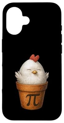 Chicken Pot Pi Funny Math Pun Case for iPhone 16