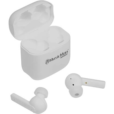 MusicMan Cuffie auricolari Bluetooth ANC-TWS BT-X52 - Bluetooth 5.0, ANC, telefonate, trasmissione vocale chiara, raggio di trasmissione ~ 10 m, scatola di ricarica per cuffie, assistente vocale