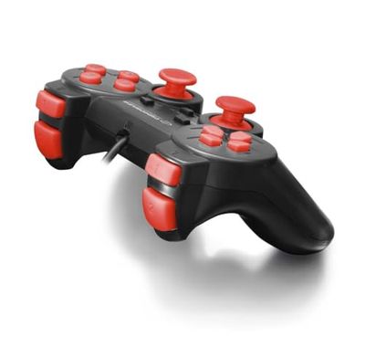 Esperanza Warrior Red - Computer Gamepad - PC Controller - Playstation Design