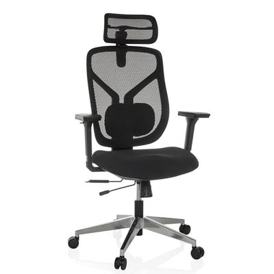 hjh OFFICE High end bureaustoel CASSILIS B stof/netstof Zwart
