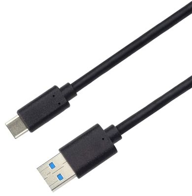 PremiumCord USB-C to USB 3.0 Connection Cable 2 m, Data Cable SuperSpeed up to 10 Gbit/S, Quick Charge up to 3 A, USB 3.1 Generation 2 Type C Plug, Colour Black, Length 2 m