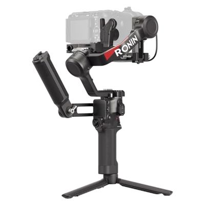 DJI RS 4 Combo, Stabilizzatore a 3 Assi per Fotocamere Mirrorless e DSLR, Riprese Verticali Native, Selettore Joystick a 2 Modalità, Motore Focus Pro