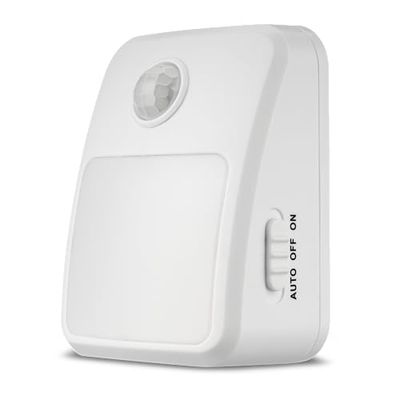 REV 0502239555 - Lampada notturna a LED con sensore di movimento, 120°, 7 m, colore: Bianco