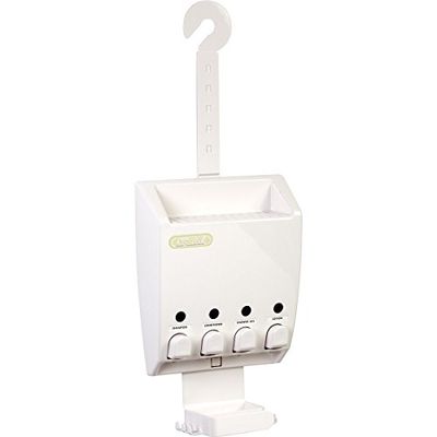 Better Living Products 75453 Ulti-Mate 4 - dispensador com bandeja de duche, cor branca