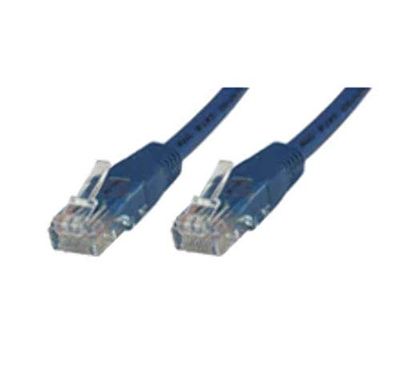 MicroConnect CAT5e UTP 3 m - netwerkkabel (CAT5e, U/UTP (UTP), RJ-45, RJ-45, mannelijk/mannelijk, blauw)