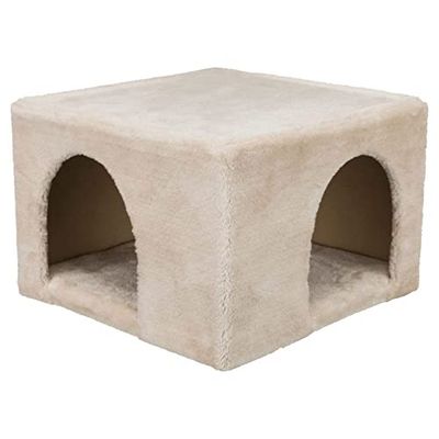 TRIXIE Cuddly Cave for rabbits/Guinea pigs, plush, 36 x 25 x 36 cm, beige, 3230 g