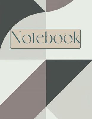 Vintage faded geometry Notebook: 100 pages (8,5x11) of lined pages