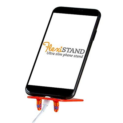 Gifts for Readers & Writers Flexistand Compact en verstelbare telefoonstandaard voor iPhone en Android, IJslands Oranje