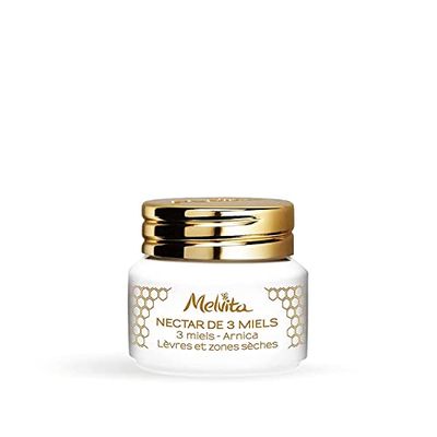 Melvita Nectar de 3 Miels Lèvres/Zones Sèches Bio, 8 g