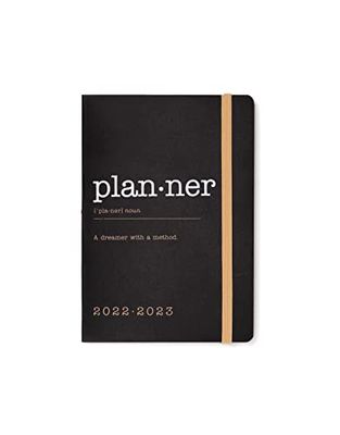Letts Eco Writers Words A6 Academic 22.23 Week to View Diary - Black Kraft