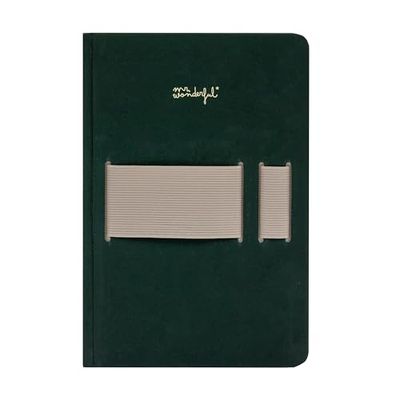 Mr. Wonderful - Quaderno A5 con supporto per cellulare - Detto e fatto - Con rilegatura cucita e copertina rigida