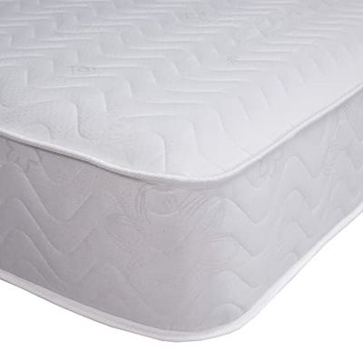 Starlight Beds Budget Matelas en Mousse à mémoire de Forme 90 x 200 cm Matelas Hybride de 20,3 cm de Profondeur avec Ressorts et Mousse rafraîchissante Doux/Moyen, Blanc (Matelas 90 x 200 cm)