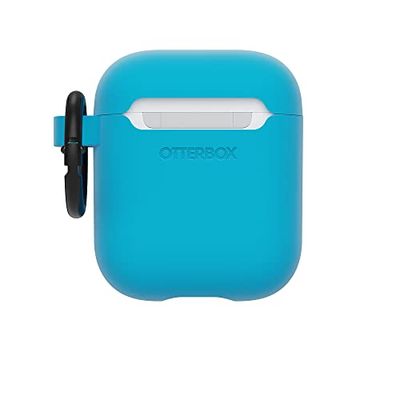 Otterbox Coque Soft Touch pour AirPods (1e Gen 2016 / 2e Gen 2019), Coque de Protection Antichoc, Anti-Chute, Ultra-Mince, Anti-Rayures et Anti-éraflures pour Apple AirPods, Mousqueton Inclus, Bleu
