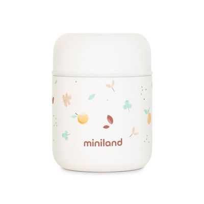 Miniland Thermos Mini Valencia 280ml. Thermos pour aliments pour bébés, avec double couche d'acier qui maintient la température des aliments pendant des heures