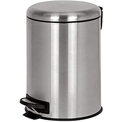 KITCHEN MOVE pattumiere, Metallo Plastica, Argento, Ø29xH66 cm