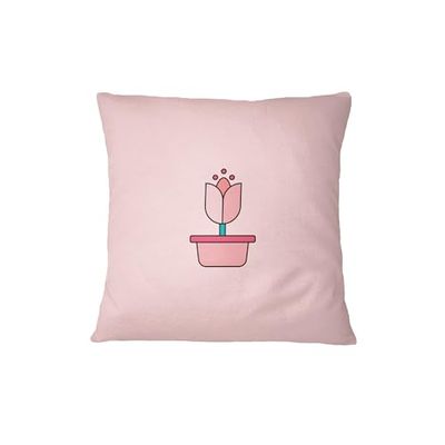 Bona Basics, Funda de cojín Decorativa, decoración del hogar, para sofá, cafetería, Tamaño: 45X45 cm, Color: Rosa Claro