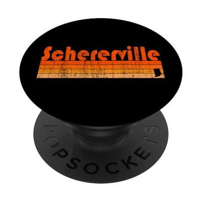Schererville, Indiana Estilo retro de los 80 PopSockets PopGrip Adhesivo