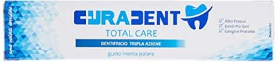 Cura Farma Curadent Total Care Toothpaste Triple Action Fresh Breath Healthy Teeth Protected Gums - (12 Pieces White Revolution) - 2.7 kg