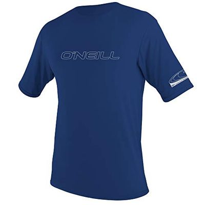 O'Neill Wetsuits Basic Skins Zonneshirt voor heren, korte mouwen, Rash vest, marineblauw, 2XL