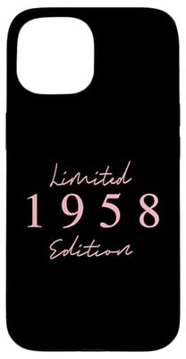 Limited Edition 1958 Birthday 1958 Born 1958 Vintage Case for iPhone 15