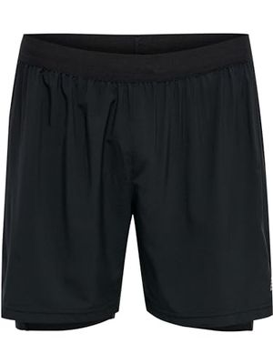 Newline Men Core 2-in-1 Shorts, Pantaloncini Uomo, Nero, M
