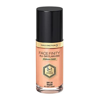Max Factor Facefinity 3 In 1 Primer, Concealer And Foundation Spf20 77 Softhoney 30ml