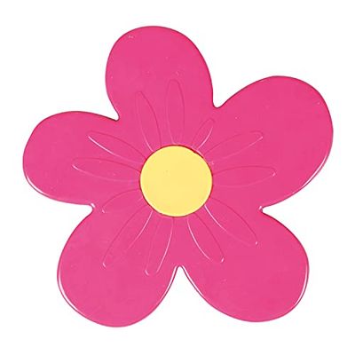Gedy Rose, G-Daisy, 4 Tapis antidérapants en Forme de Fleur, Dimensions : 12,5 x 8,5 cm, Tapis de Bain en résine, Finition, Design R&S, 2 Ans Garantie, Unique