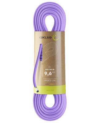 EDELRID Unisex - volwassenen Neo 100 3R 9,6 mm klimtouw, lavendel, 60 M