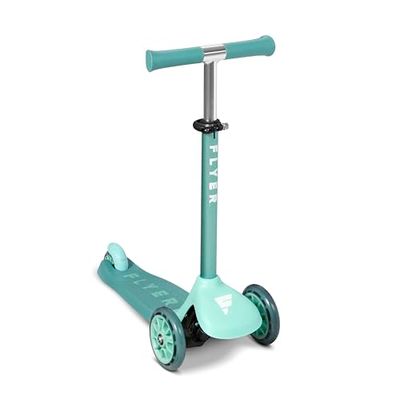 Flyer Glider Jr., Lean to Steer Toddler Scooter, Teal Ride on Toy for Kids Ages 2-5 Years
