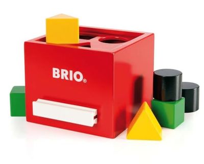 BRIO - Caja de clasificar Formas, Color Rojo (30148)