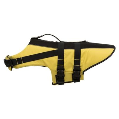 Trixie 30127 Life Jacket for Dogs, M, Black/Yellow