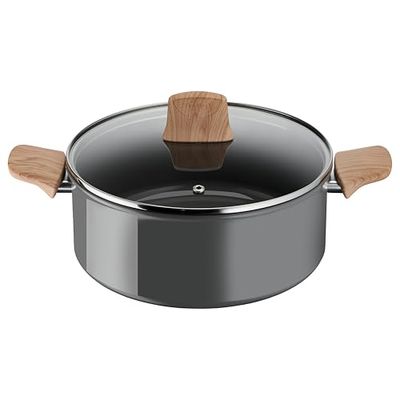 Tefal Renew Faitout 24 cm, Revêtement antiadhésif céramique, Eco-conçue, Recyclée, Cuisson saine, Thermo-Signal, Ustensile sûr, Fabriqué en France, Tous feux dont induction C4254613