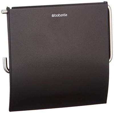 Brabantia Renew Collection Porta Rotolo da Toilette, Matt Black
