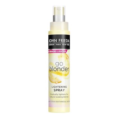 JOHN FRIEDA - Espray aclarador controlado Go Blonder 100 ml, clarador de cabelo loiro opaco, com maçolas e citrinos, brilho de cabelo loiro até 2 tonalidades, fórmula aclaradora exclusiva