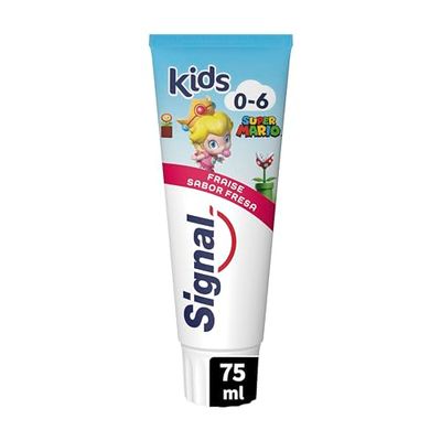 Signal Dentifricio Infantile 0-6 anni Gusto Fragola Per Denti da Latte 75ml x1