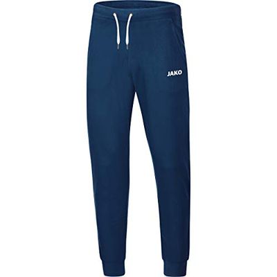 JAKO Pantaloni da Jogging da Uomo Base con Polsini, Uomo, Pantaloni da Jogging, 6565, Blu Marino, L