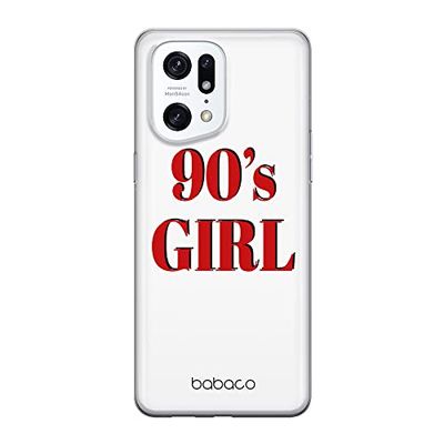 ERT GROUP mobiltelefonfodral för Oppo FIND X5 PRO originalt och officiellt licensierat Babaco mönster 90's Girl 001 optimalt anpassad till formen på mobiltelefonen, fodral tillverkad av TPU-plast