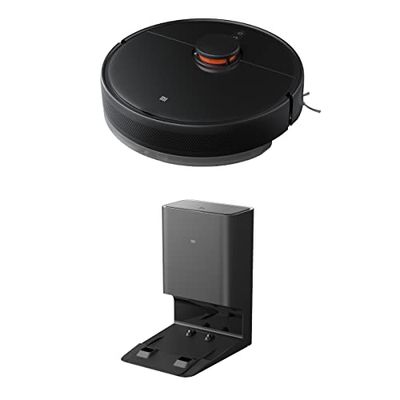 Xiaomi Vacuum-Mop 2 Ultra-robot met lasersysteem (LDS), 4000 Pa, 3D-technologie, 5200 mAh, zelfledigende basis, Mi Home-app, Alexa & Google Assistant, zwart