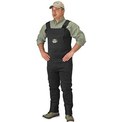 Caddis CA5902W-LS - Trampolieri da uomo in neoprene, taglia L, colore: verde bosco