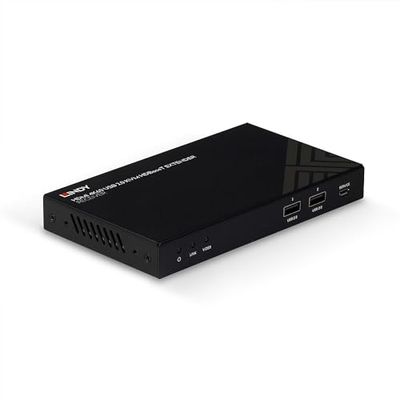 LINDY 38389 150 m Cat.6 HDMI 4K60, IR, RS232 & Audio HDBaseT KVM przedłużacz, odbiornik