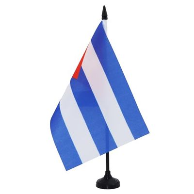 AZ FLAG Bandera de Mesa de Cuba 21x14cm - BANDERINA de DESPACHO Cubana 14 x 21 cm