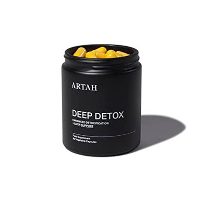 Artah Deep Detox 60 Capsules, Professional Strength Liver Support and Detoxification Formula