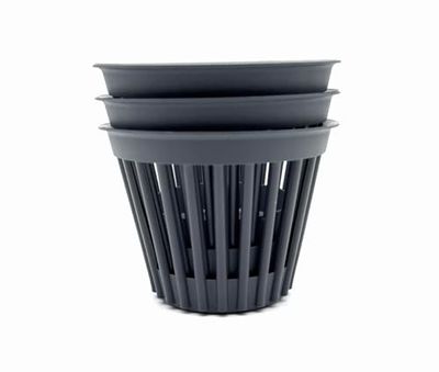 Kimmel ytterkruka banmönster 12 cm grå set om 3