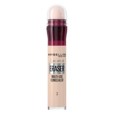 Maybelline New York Instant Eraser, Colour Correcting Concealer Duo, Counteracts Redness, for a Natural Soft-Focus Finish, Dermatologist Tested