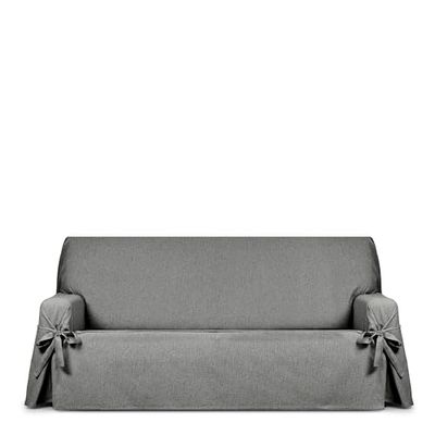 EYSA Genna Funda de sofá con Lazos Antimanchas 2 plazas Color Gris
