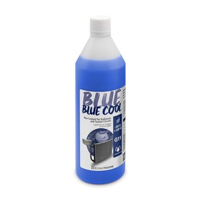 ERRECHOME Blue Cool, Blue Coolant and Antifreeze Concentrate, Formulation with Nap Free inhibitor package, G11, 1 Litre