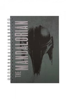 Coolpack 60039PTR, B5 Spiral note book, 100 sheets, check, Disney 100 Black Collection Mandalorian