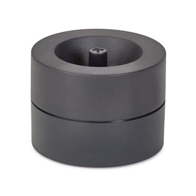 MAUL portaclips MAULpro Eco Ø7.3x6cm | Organizador escritorio fabricado con más del 85% de plástico reciclado | Accesorio de escritorio con imán para clips oficina | Incluye 15 clips | Negro