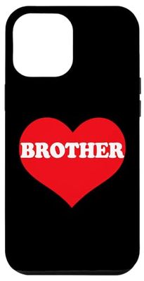 Coque pour iPhone 15 Plus I Heart Brother, I Love Brother Custom